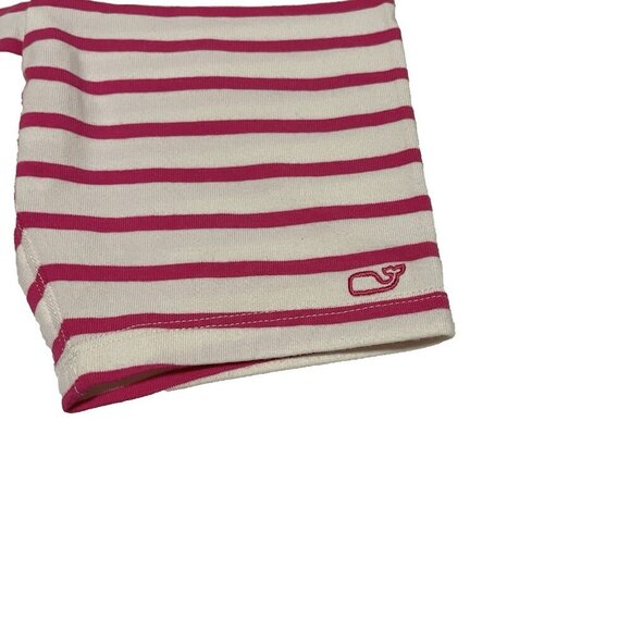 NWT Vineyard Vines Girls' Everyday Bike Short Cranberry Stripe Size Medium 10-12 - Picture 3 of 11